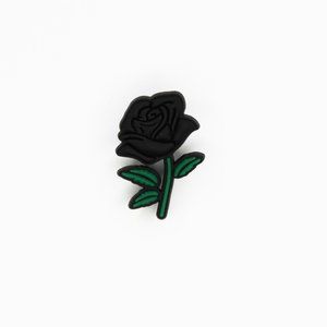 Black Rose croc charm